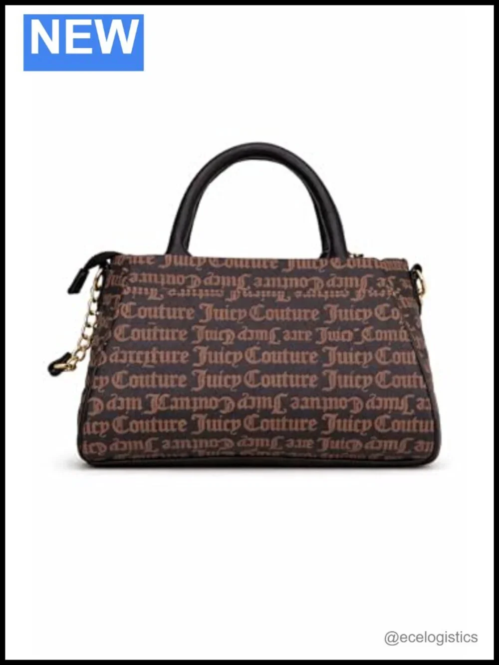 Quilted Faux Leather Satchel with Top Handles & Crossbody Strap